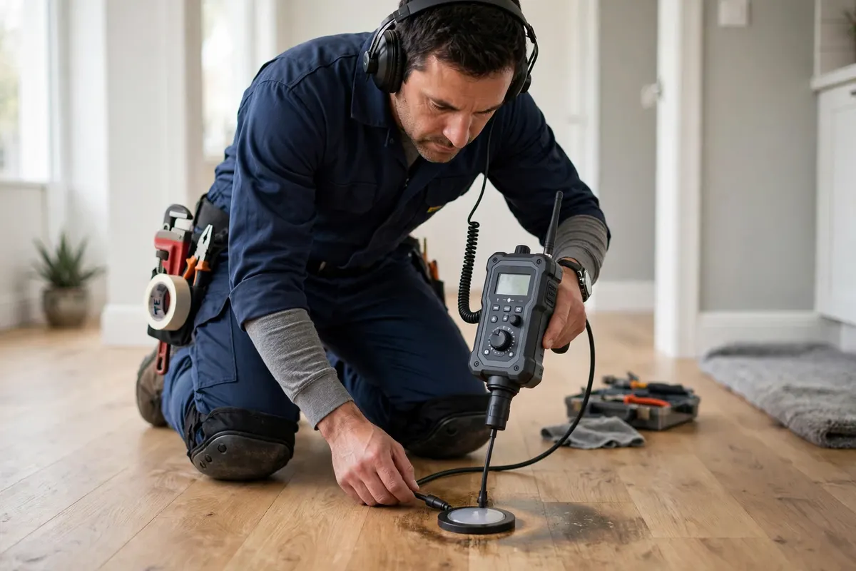 How Pros Find A Hidden Burst Pipe (Acoustic, Thermal, Pressure Tests)