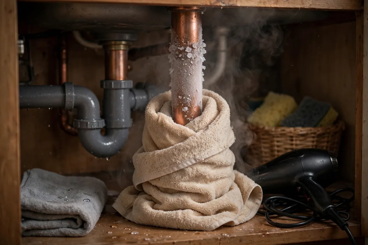 How To Thaw A Frozen Pipe Safely (And What Never To Use)