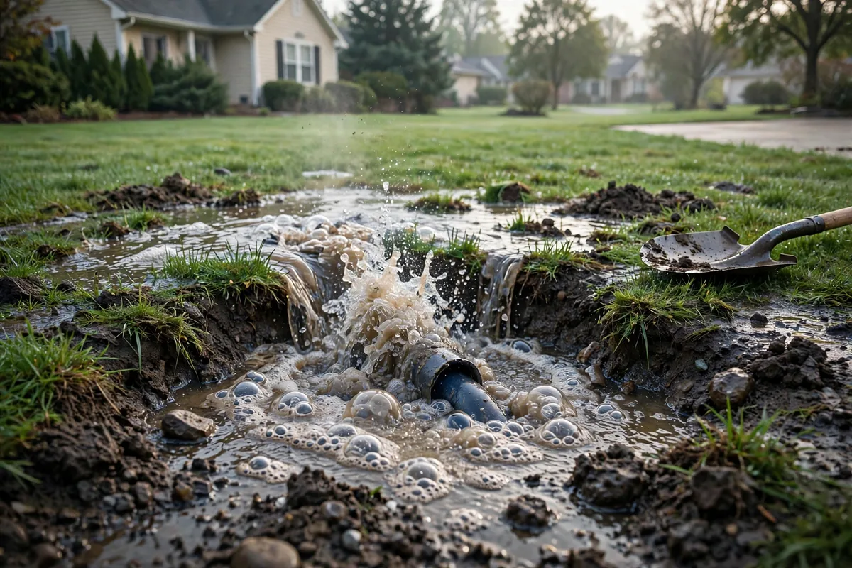 Main Water Line Burst: Signs, Responsibility And Replacement