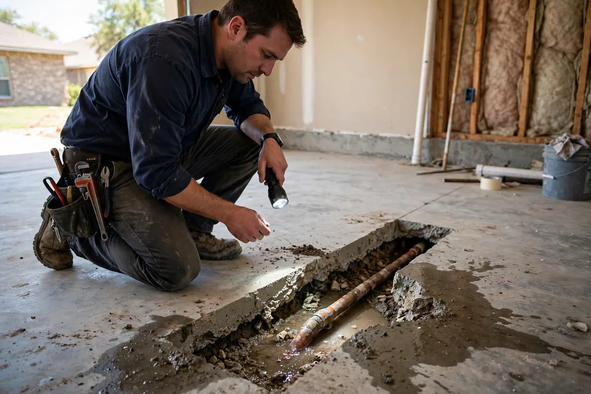 Slab Leak Or Burst Pipe Under The Slab? Telling Them Apart